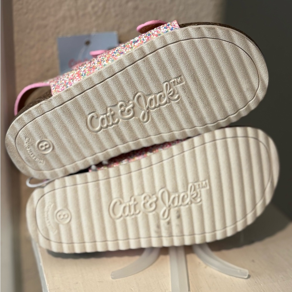 Toddler Reagan Footbed Sandals Multicolor - Cat & Jack - Size 8 NEW - Picture 5 of 6